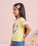 Barbie Yellow Unicorn Heart T-Shirt BATP2085