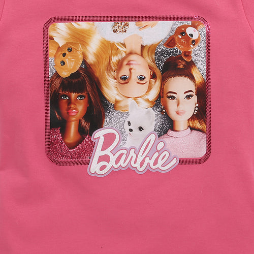 Barbie Pink Character Print T-Shirt  BATP2086