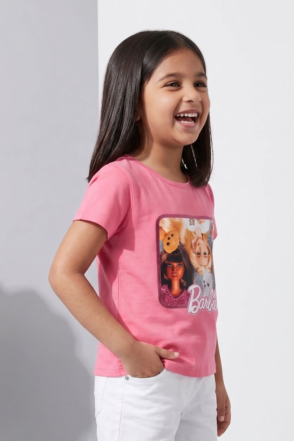 Barbie Pink Character Print T-Shirt  BATP2086