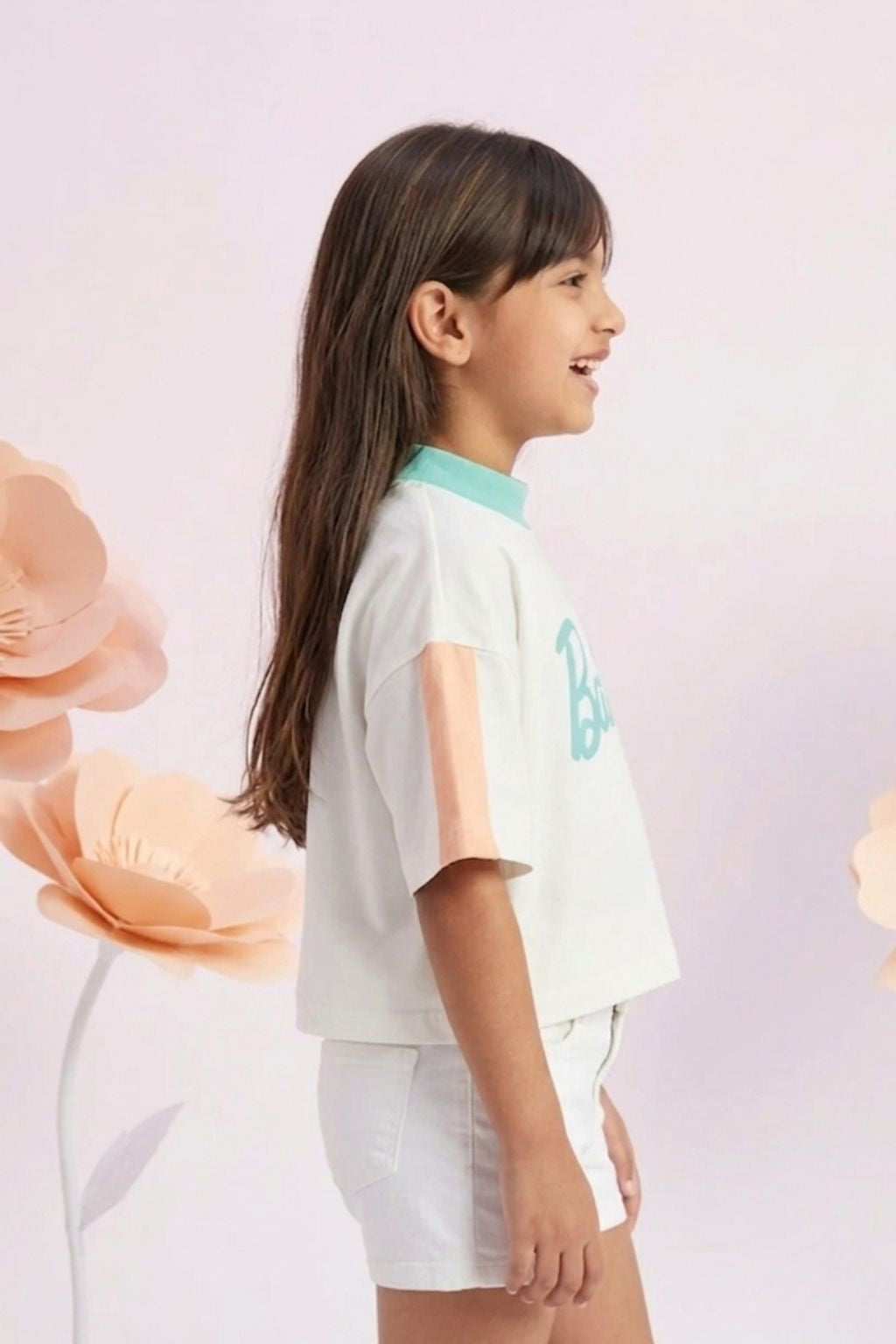 Barbie White Logo Tee BATP2090