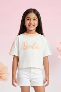 Barbie Cool White Crop Top BATP2090