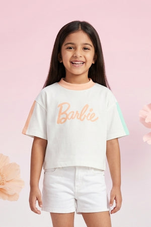 Barbie Cool White Crop Top BATP2090