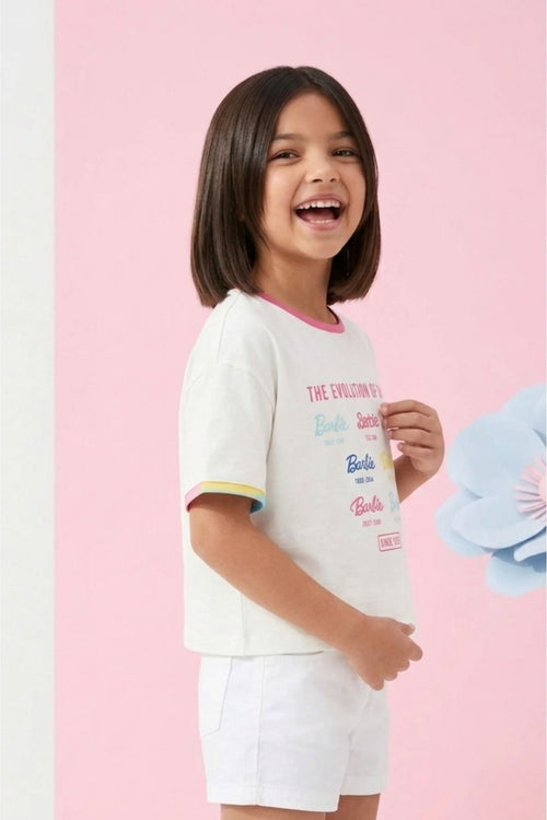Barbie White Quote T-Shirt BATP2091