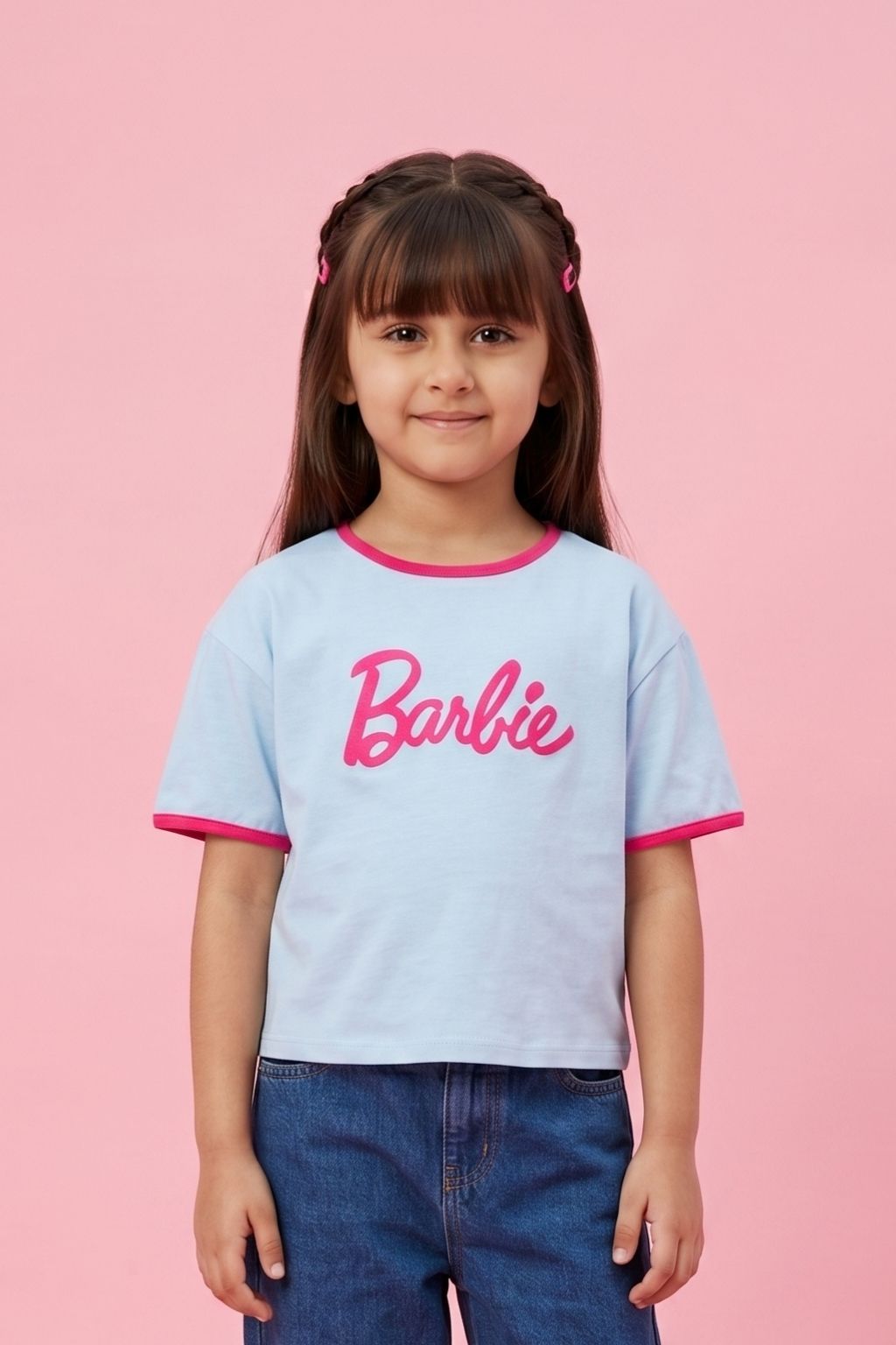 Barbie Soft Powder Blue Logo T-Shirt BATP2092