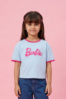 Barbie Soft Powder Blue Logo T-Shirt BATP2092