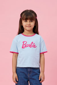 Barbie Soft Powder Blue Logo T-Shirt BATP2092