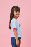 Barbie Soft Powder Blue Logo T-Shirt BATP2092