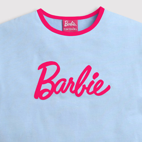 Barbie Soft Powder Blue Logo T-Shirt BATP2092
