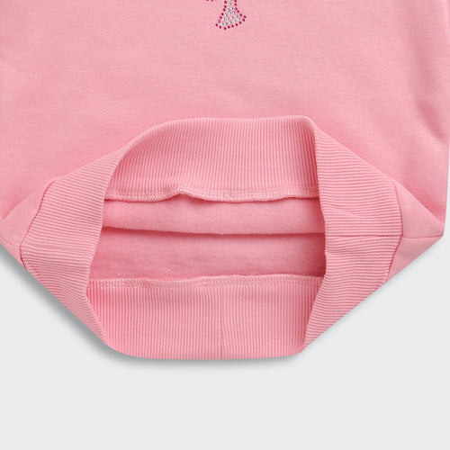 Color-Block Barbie Sweatshirt – Playful Winter Casual