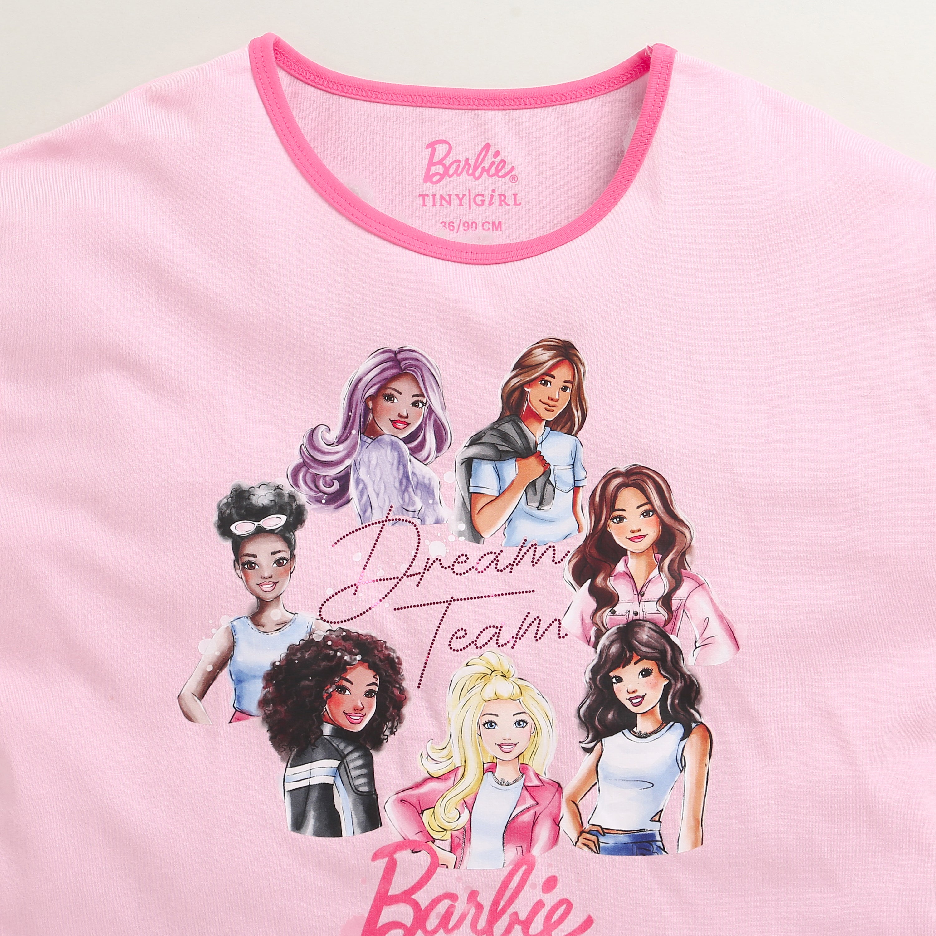 Pink Barbie Friends Graphic T-Shirt – Fun Everyday Style