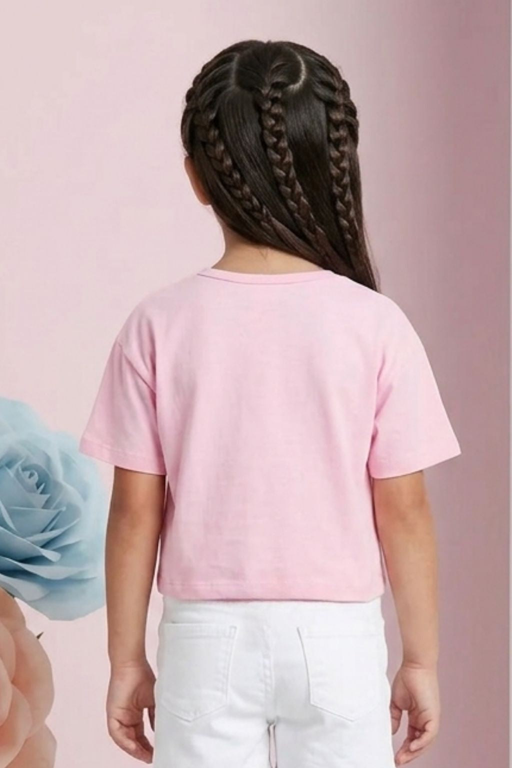 Barbie Light Pink Drawstring Logo T-Shirt BATP2101