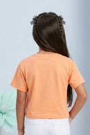 Barbie Peach Drawstring Logo Tee BATP2102