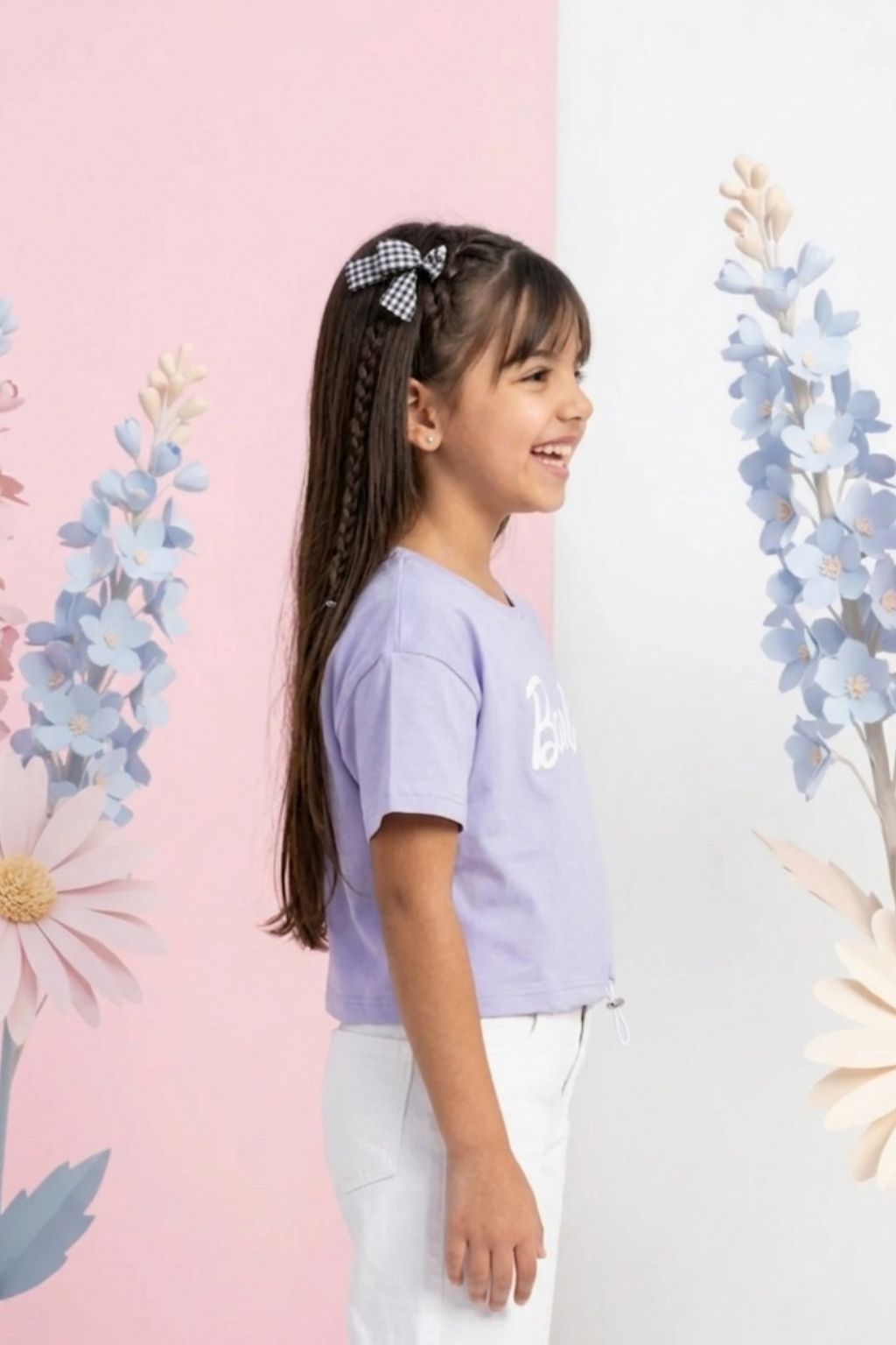 Barbie Cool Lavender Drawstring Logo Tee BATP2103