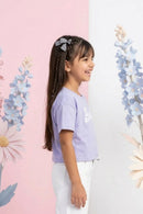Barbie Cool Lavender Drawstring Logo Tee BATP2103