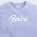 Lavender Barbie Drawstring Logo Tee – Cool Everyday Style