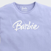Lavender Barbie Drawstring Logo Tee – Cool Everyday Style
