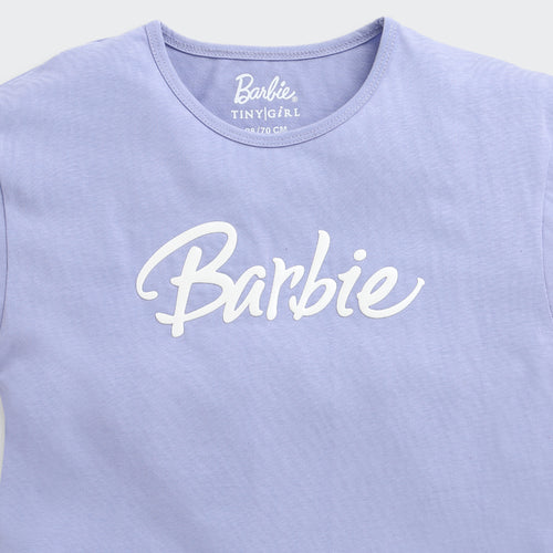 Barbie Cool Lavender Drawstring Logo Tee BATP2103