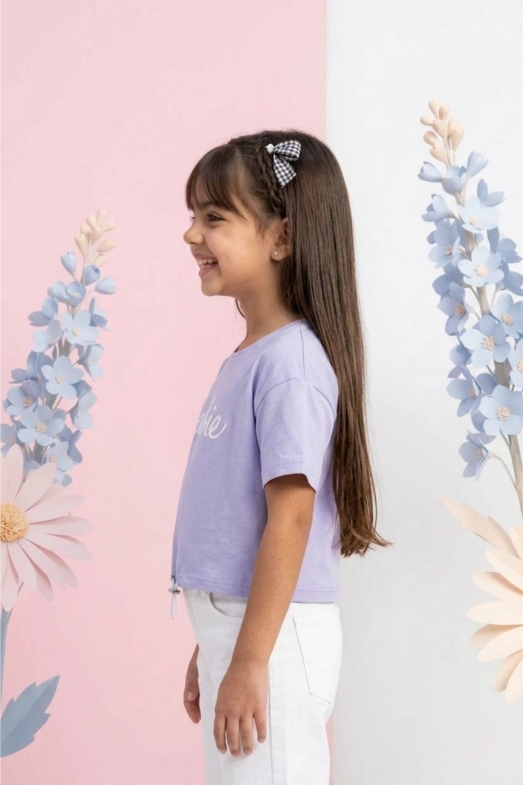 Barbie Cool Lavender Drawstring Logo Tee BATP2103