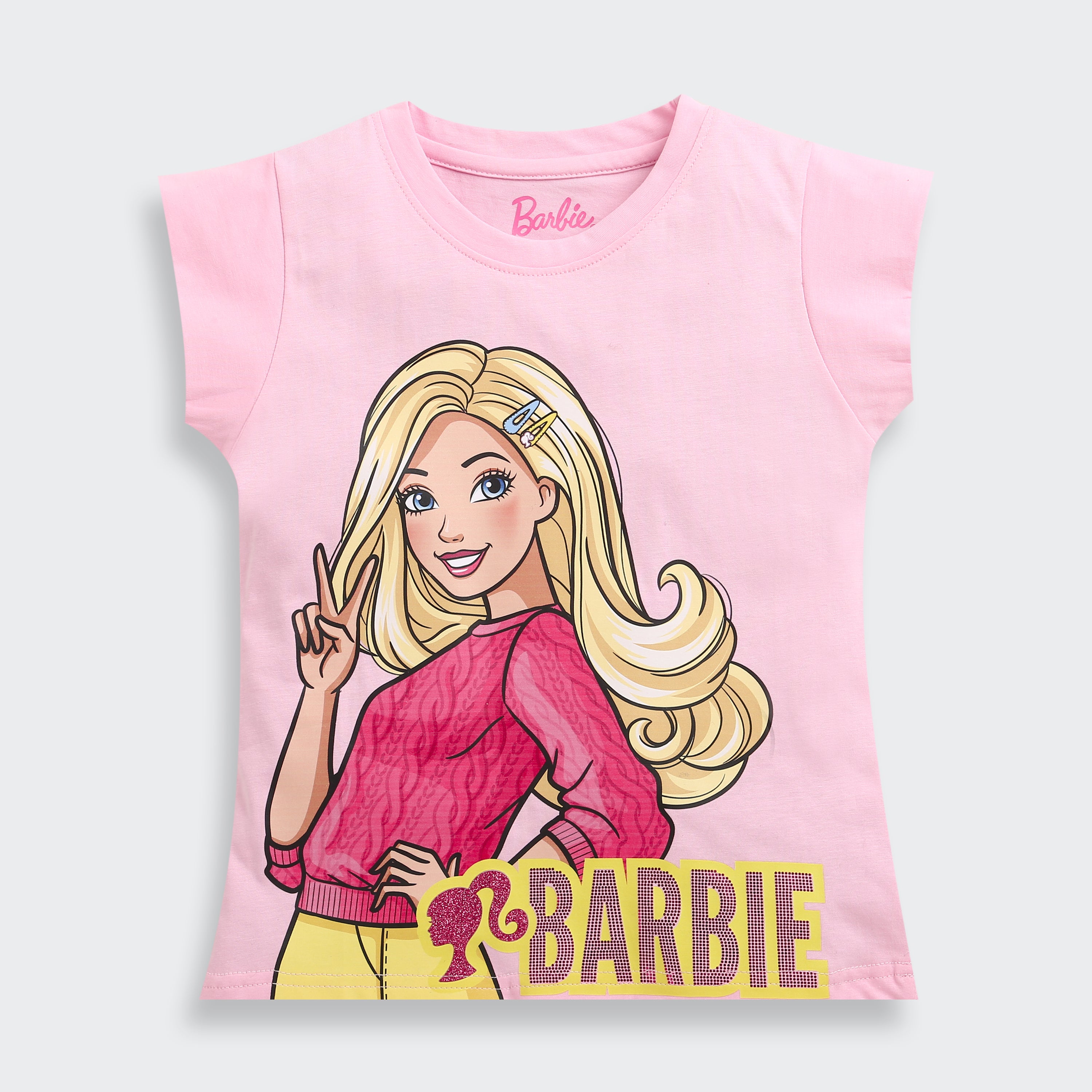 Pink Barbie Graphic T-Shirt – Iconic Character Print