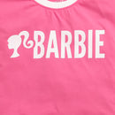 Hot Pink Barbie Logo Boxy Tee – Sporty Chic Look