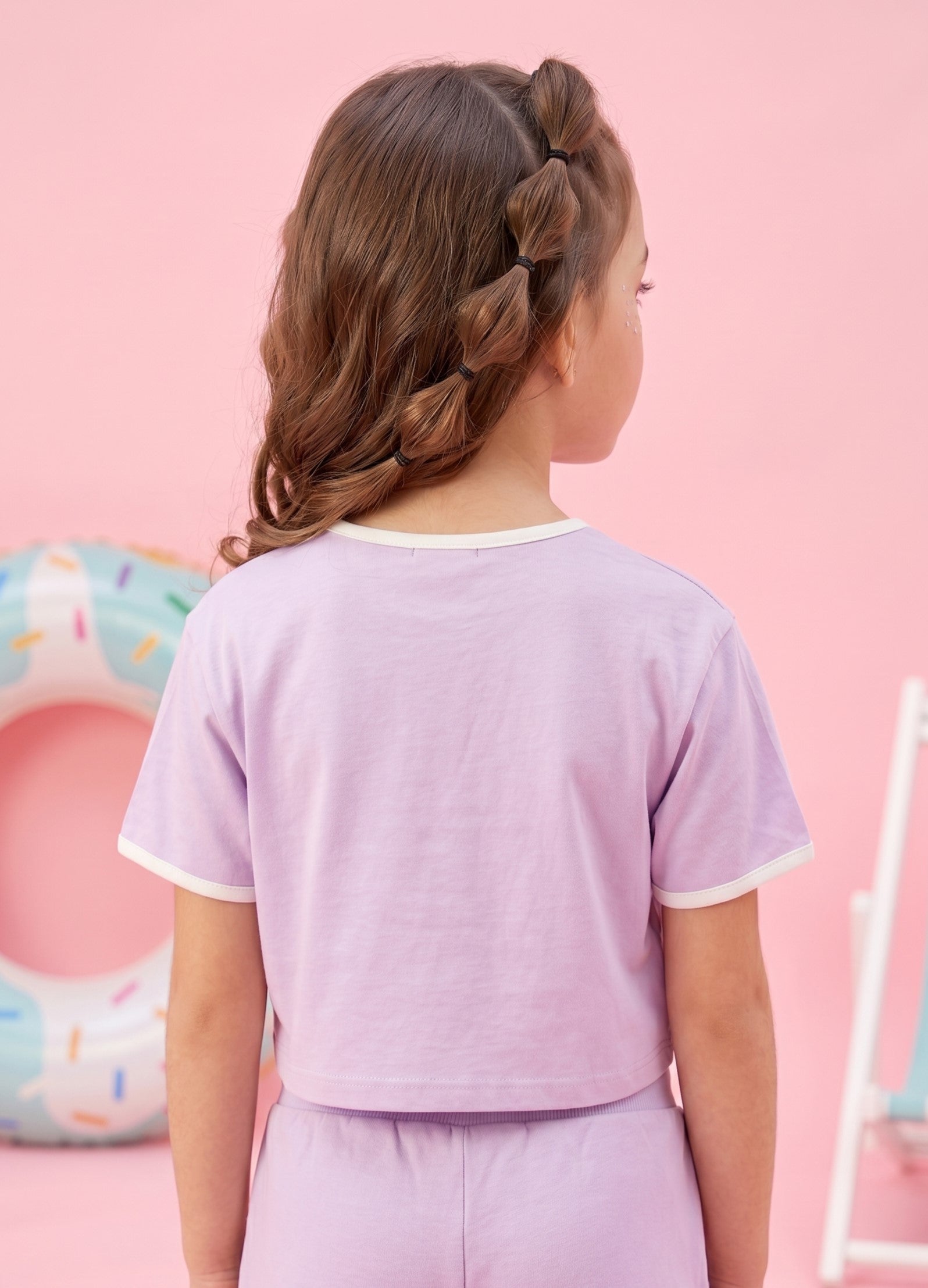 Barbie Lilac Friends Crop Tee BATP2107