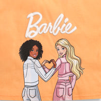 Peach Barbie Friends Crop Tee – Cute Character Style