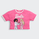 Pink Barbie Friends Crop Tee – Stylish Everyday Top