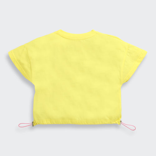 Barbie Yellow Duo Graphic Top BATP2110