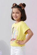 Barbie Yellow Duo Graphic Top BATP2110