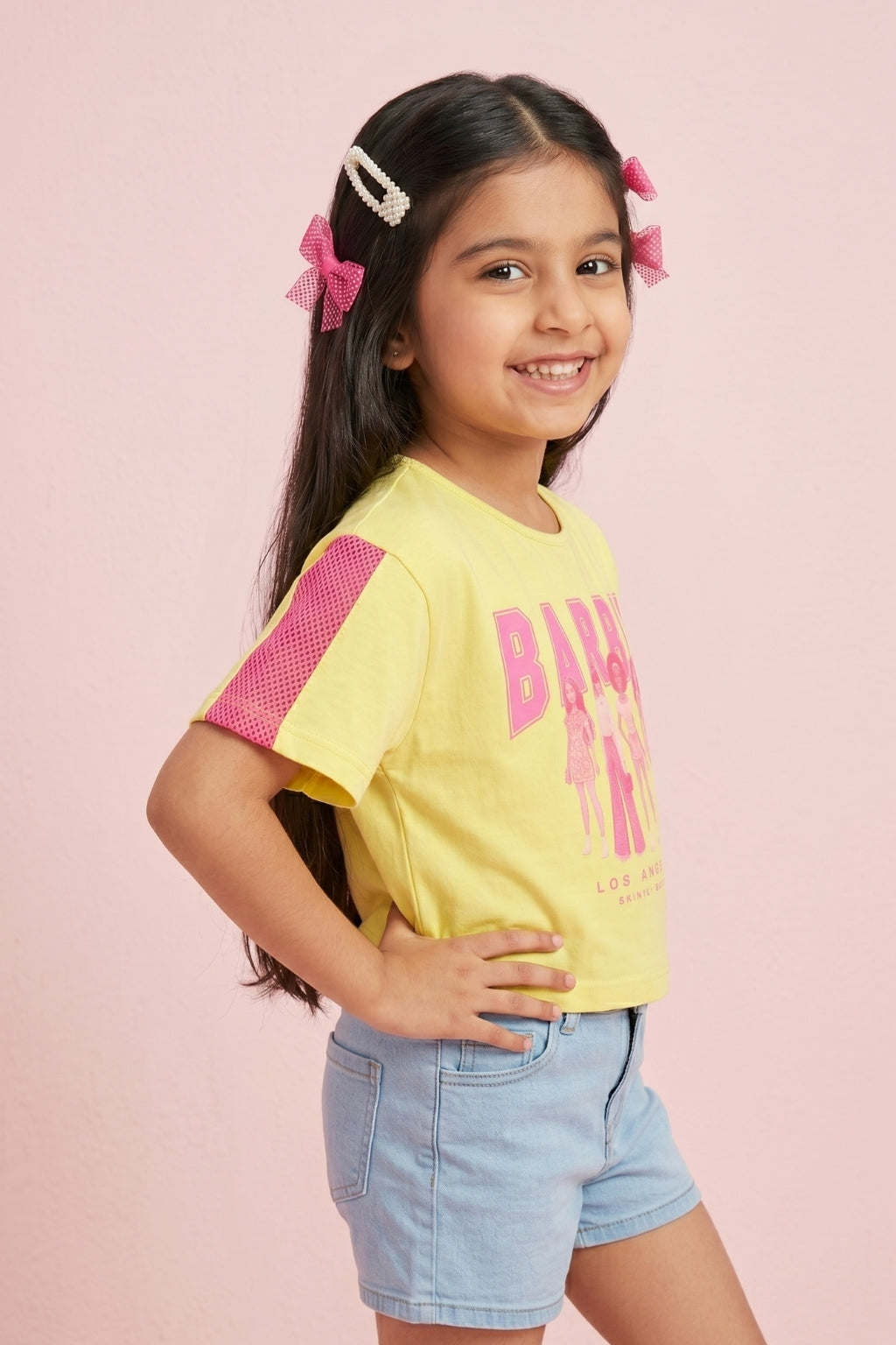 Barbie Lemon Yellow Crop Top BATP2118