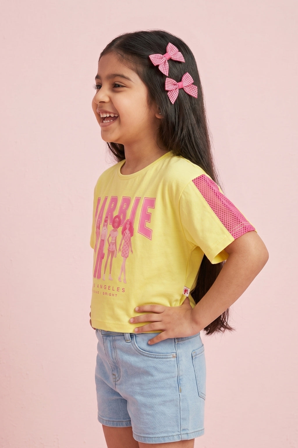 Barbie Lemon Yellow Crop Top BATP2118