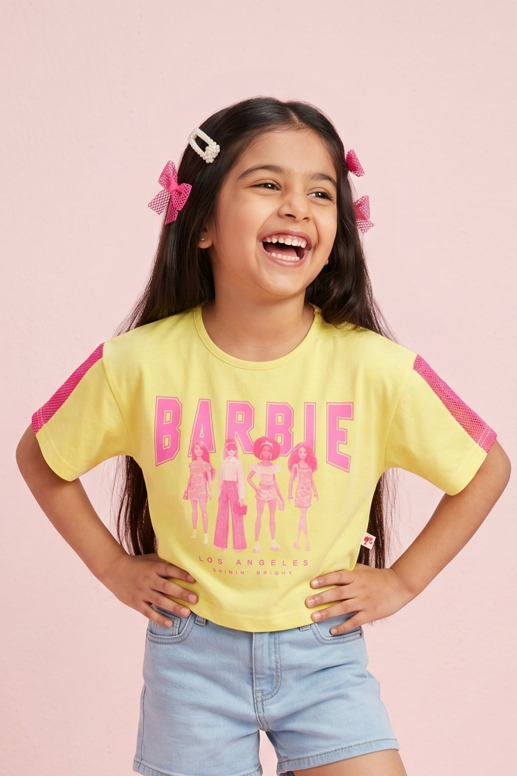 Barbie Lemon Yellow Crop Top BATP2118