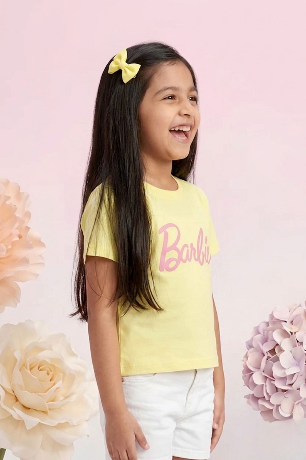 Barbie Soft Yellow Logo Tee BATP2124