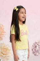 Barbie Soft Yellow Logo Tee BATP2124