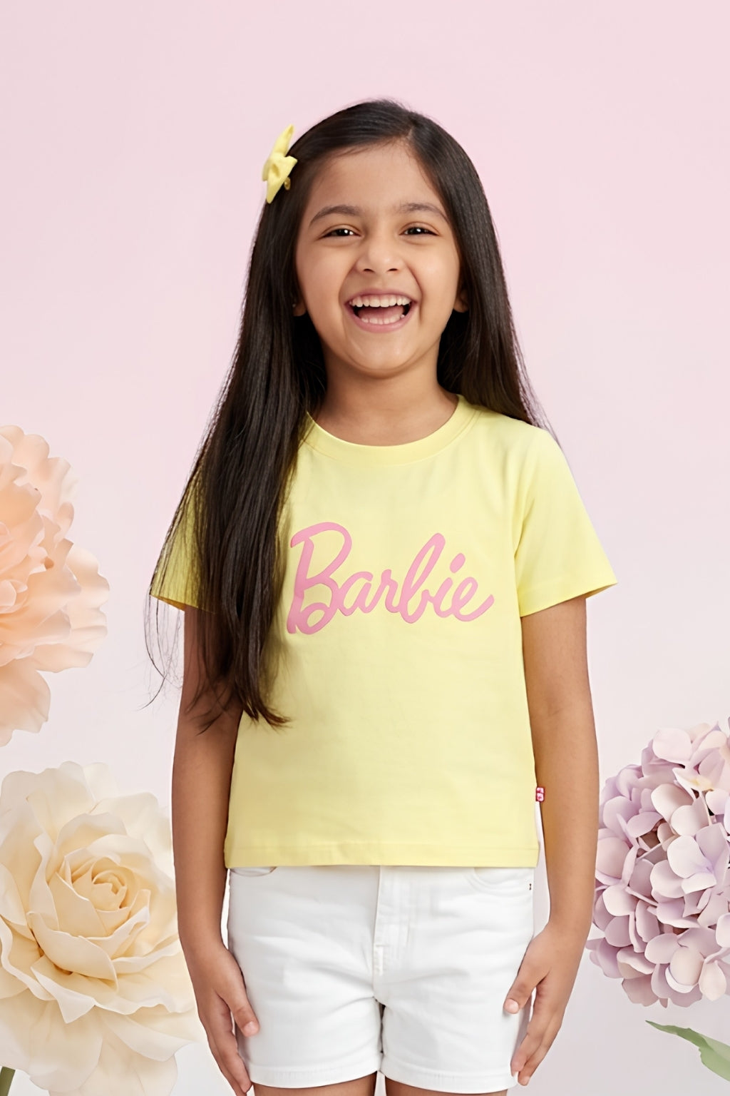 Barbie Soft Yellow Logo Tee BATP2124