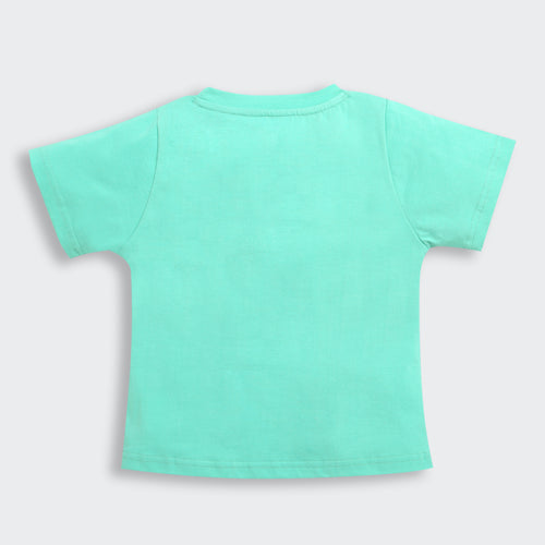 Barbie Aqua Blue Palm Print Tee BATP2125