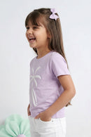 Barbie Relaxed Lilac Palm Print Tee BATP2125