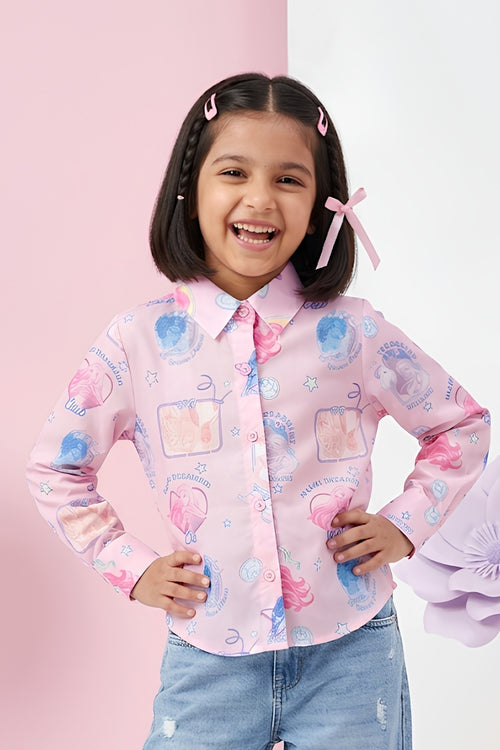Barbie Pink Print Shirt BATP2140