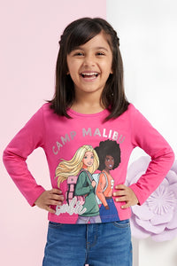 Barbie Hot Pink Friends Full Sleeve Tee BATP2143