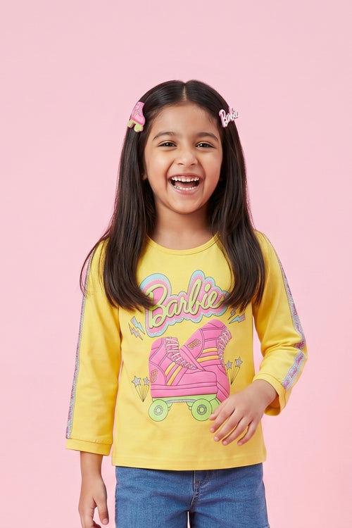Barbie Yellow Graphic T-Shirt BATP2166