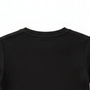 Barbie Black Graphic Crop Top BATP2178