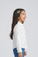 Barbie Button-Down Off-White Full Sleeve Shirt BATP2181