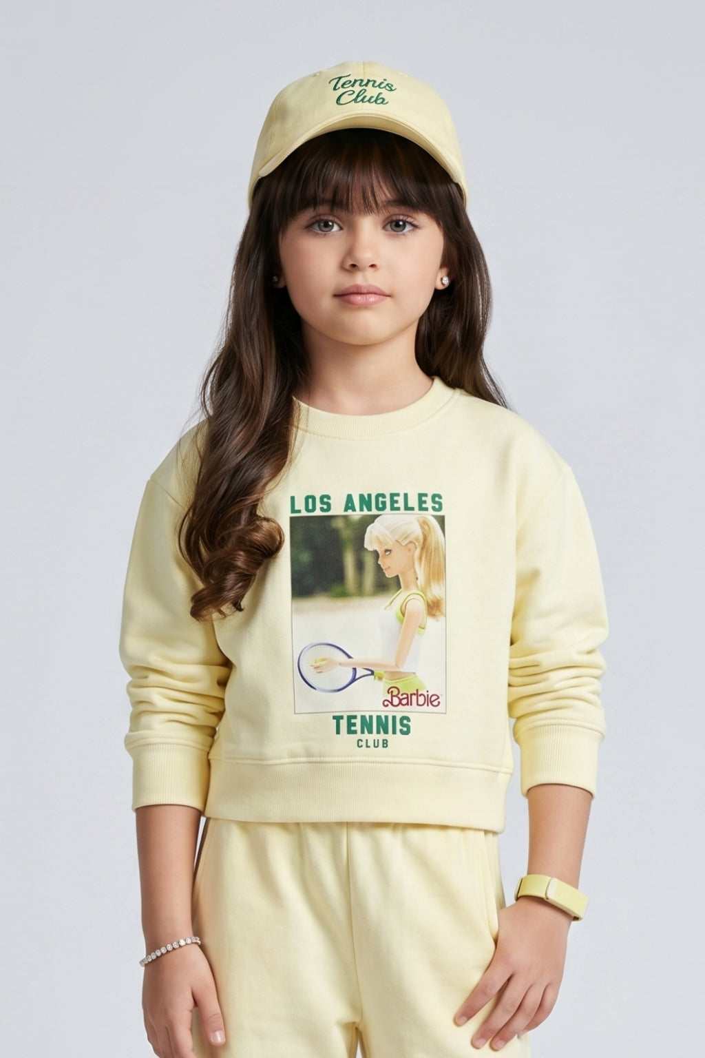 Barbie Off-White Tennis Club Graphic Sweatshirt BATP2295
