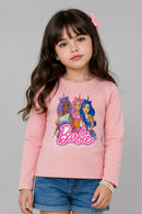 Pink Barbie Graphic Full Sleeves T-Shirt BATP2295