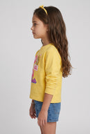 Barbie Yellow “Yay All Day” Graphic Sweatshirt BATP2298