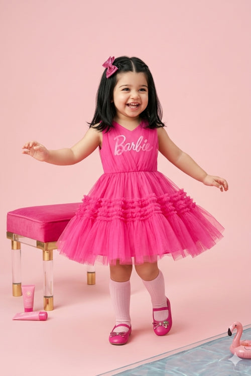 Barbie Pink Tulle Party Dress BAF202