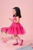 Barbie Pink Tulle Party Dress BAF202