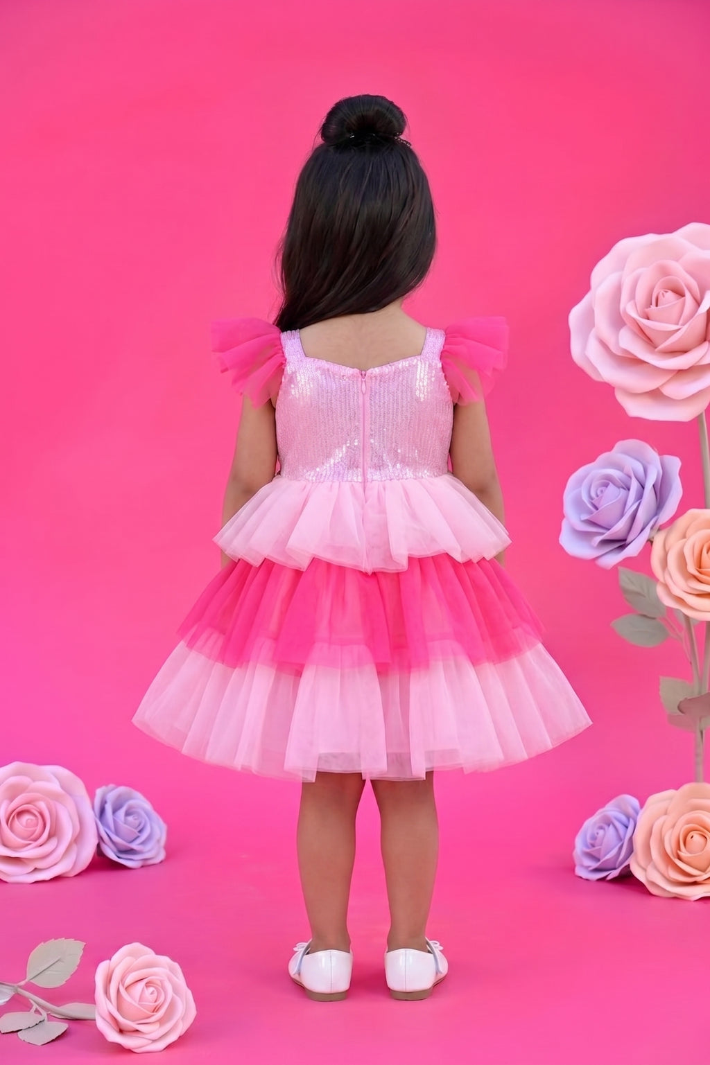 Barbie Sequin Embellished Party Wear Frock BAF204