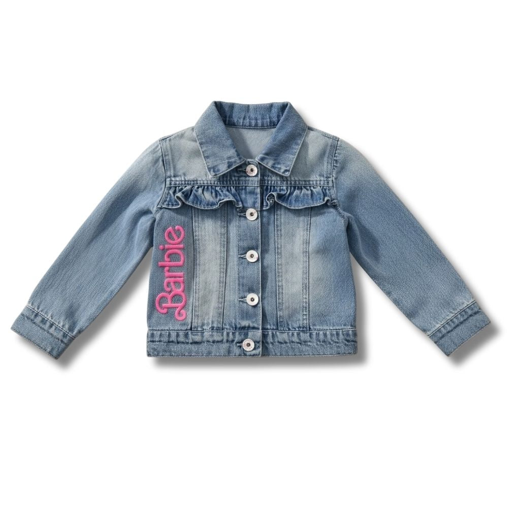 Barbie Light Blue Denim Jacket with Embroidery BAIJ0002