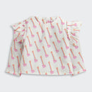 Barbie White Printed Co-Ord Set BAISET0003